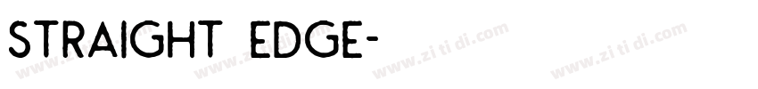Straight Edge字体转换